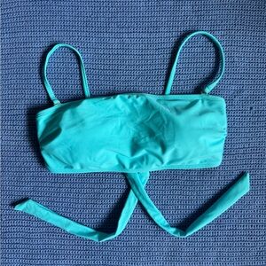 Turquoise Bandeau Bikini Top